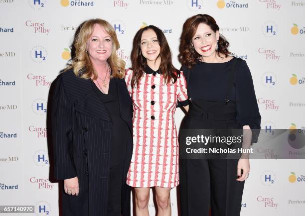 Director Susan Johnson, Actors Bel Powley and Vanessa Bayer attend the "Carrie Pilby" New York Screening at Landmark Sunshine Cinema on March 23,...