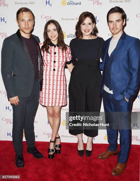 William Moseley, Bel Powley, Vanessa Bayer and Colin O'Donoghue attend the "Carrie Pilby" New York Screening at Landmark Sunshine Cinema on March 23,...