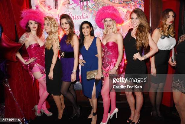 DancerÊ, designer Julia Battaia, actresses Elisa Bachir Bey, Fatima Adoum, a dancer and Comedian TV presenter Cyrielle Joelle attend Pink Paradise...