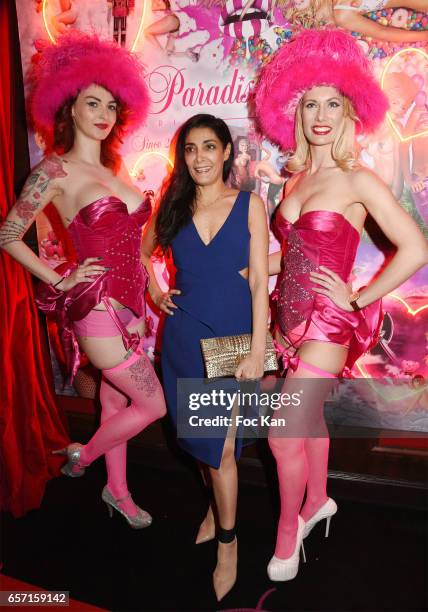 Actress Fatima Adoum attend Pink Paradise Club 15th Anniversary on March 23, 2017 in Paris, France. )