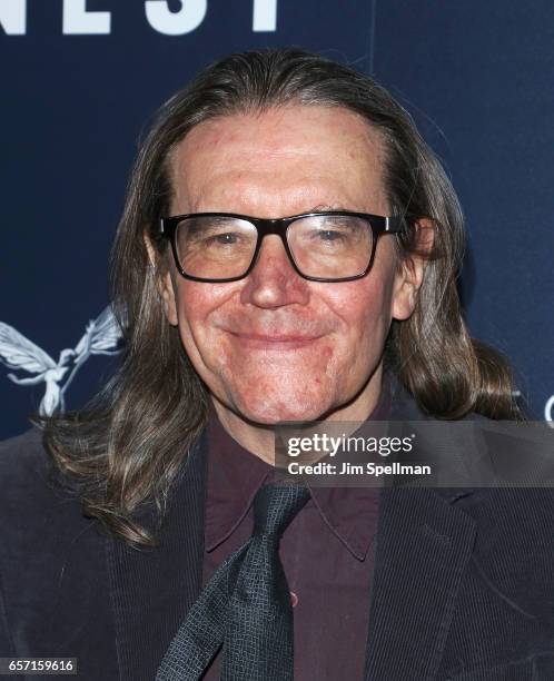 Producer Stephen Woolley attends the premiere of "Their Finest" hosted by STXfilms and EuropaCorp with The Cinema Society at SVA Theatre 2 on March...