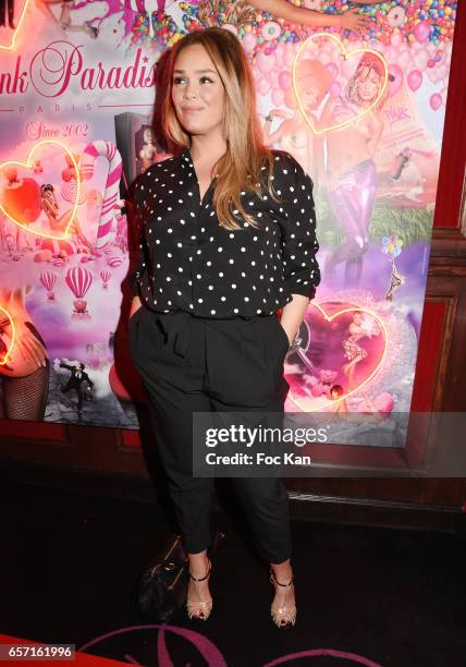 Actress Lola Dewaere attends Pink Paradise Club 15th Anniversary on March 23, 2017 in Paris, France.