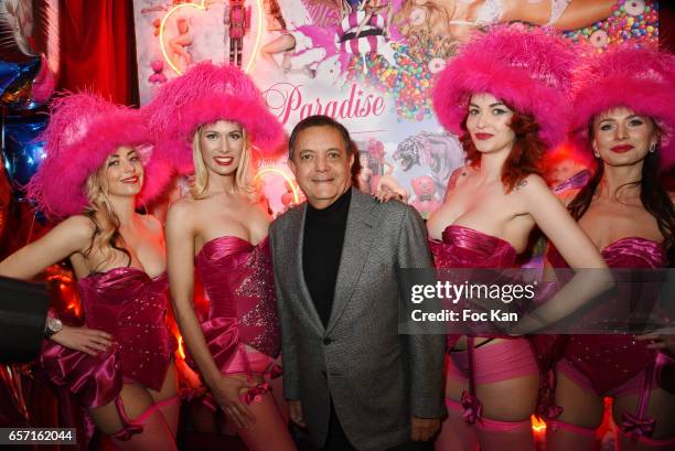 Jewelry designer Edouard Nahum attends Pink Paradise Club 15th Anniversary on March 23, 2017 in Paris, France.