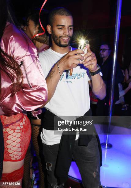 Brahim Zaibat attends Pink Paradise Club 15th Anniversary on March 23, 2017 in Paris, France.