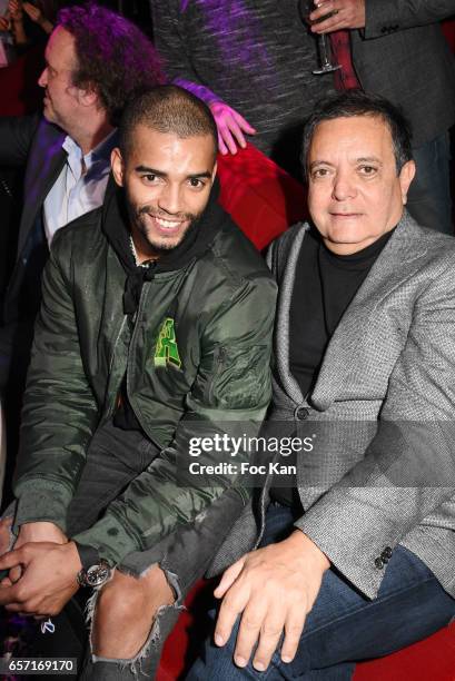 Brahim Zaibat and Edouard Nahum attend Pink Paradise Club 15th Anniversary on March 23, 2017 in Paris, France.