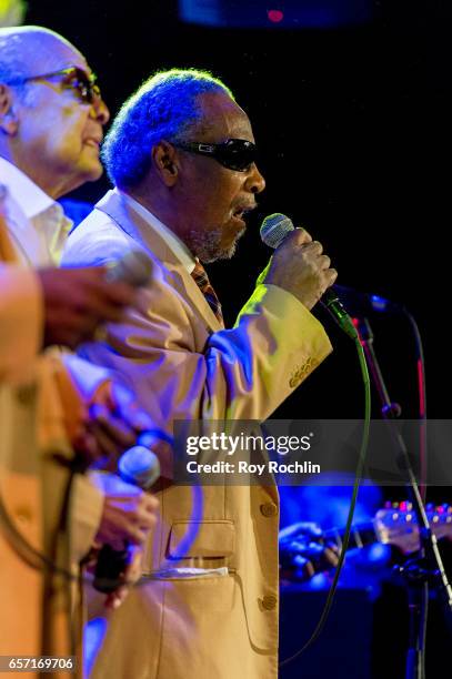 Ben Moore, Ricky McKinnie, Jimmy Carter, Ben Moore of The Blind Boys of Alabama perform during "Beat The Blues To Save Lives" Charity Concert at BB...