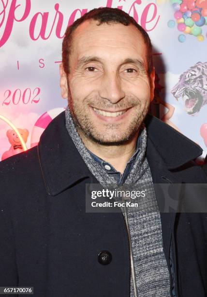 Zinedine Soualem attends Pink Paradise Club 15th Anniversary on March 23, 2017 in Paris, France.
