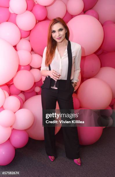 Alexandra Potora attends beautyblender Cheers to 15 Years on March 23, 2017 in West Hollywood, California.