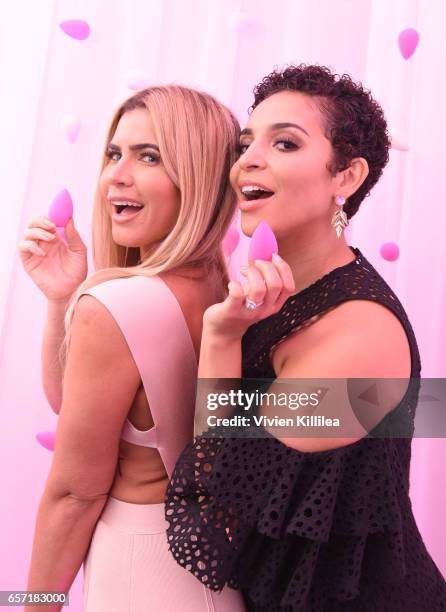 Augustine Fitness and Erica Dickerson attend beautyblender Cheers to 15 Years on March 23, 2017 in West Hollywood, California.