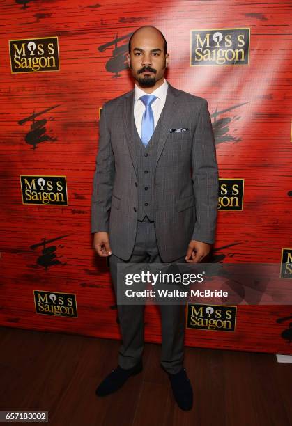 Nicholas Christopher attends The Opening Night After Party for the New Broadway Production of "Miss Saigon" at Tavern on the Green on March 23, 2017...