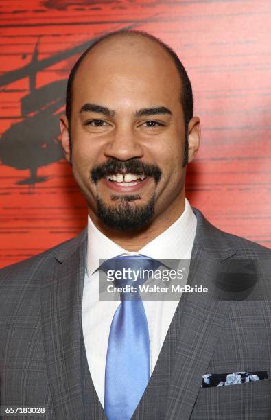 Nicholas Christopher attends The Opening Night After Party for the New Broadway Production of "Miss Saigon" at Tavern on the Green on March 23, 2017...