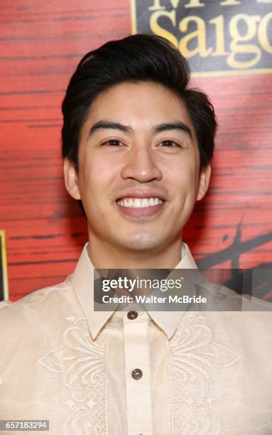 Devin Haw attends The Opening Night After Party for the New Broadway Production of "Miss Saigon" at Tavern on the Green on March 23, 2017 in New York...