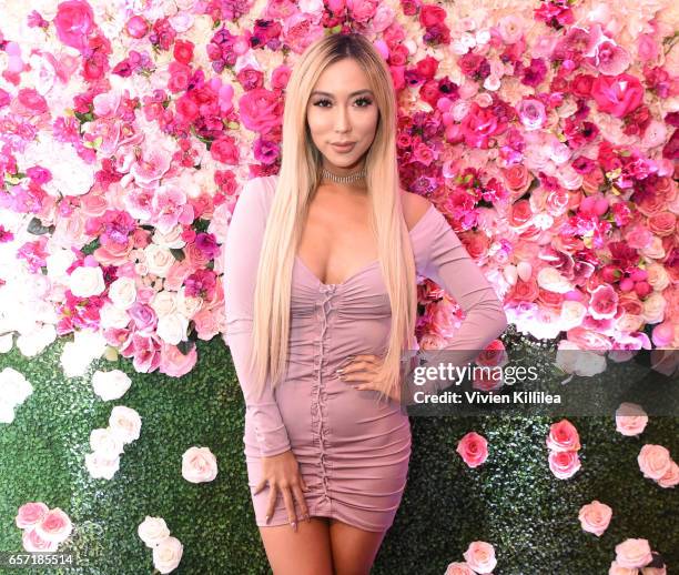 Arika Sato attends beautyblender Cheers to 15 Years on March 23, 2017 in West Hollywood, California.