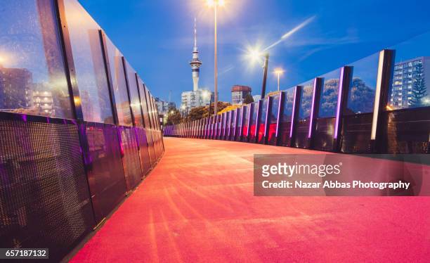 auckland light path. - auckland stock pictures, royalty-free photos & images