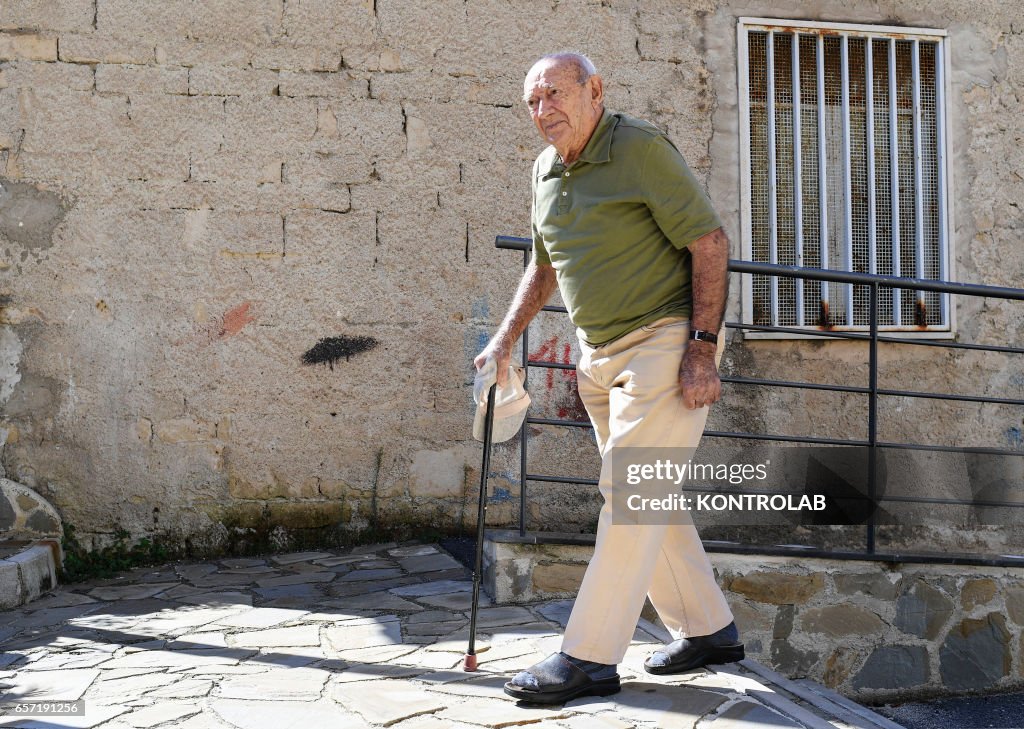 Giuseppe Vassallo, 97, in Acciaroli, southern Italy.