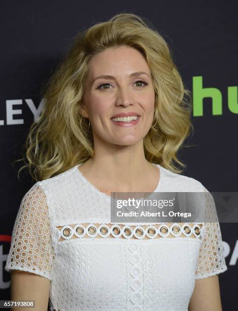 Actress Evelyne Brochu arrives for The Paley Center For Media's 34th Annual PaleyFest Los Angeles - "Orphan Black" held at Dolby Theatre on March 23,...