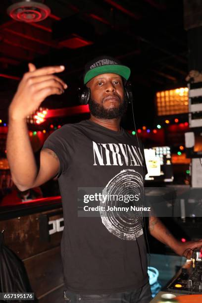 Talib Kweli performs a special DJ set honoring Phife Dawg at Brooklyn Bowl on March 23, 2017 in New York City.