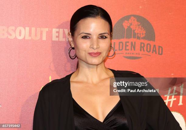 Actress Katrina Law attends the opening night performance of "Absinthe" at L.A. Live Event Deck on March 23, 2017 in Los Angeles, California.