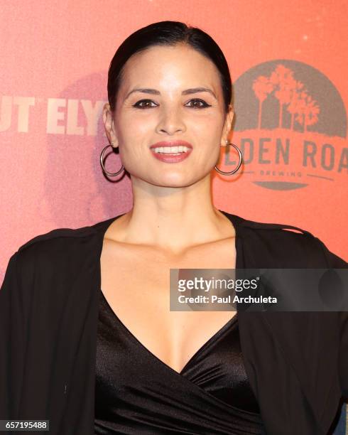 Actress Katrina Law attends the opening night performance of "Absinthe" at L.A. Live Event Deck on March 23, 2017 in Los Angeles, California.