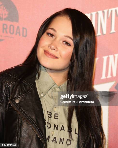 Actress Kelli Berglund attends the opening night performance of "Absinthe" at L.A. Live Event Deck on March 23, 2017 in Los Angeles, California.