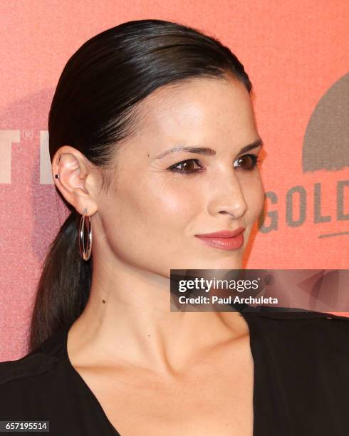 Actress Katrina Law attends the opening night performance of "Absinthe" at L.A. Live Event Deck on March 23, 2017 in Los Angeles, California.