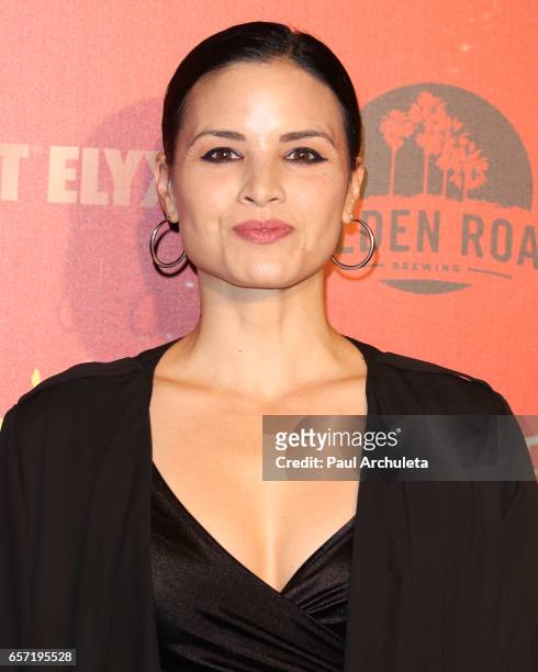 Actress Katrina Law attends the opening night performance of "Absinthe" at L.A. Live Event Deck on March 23, 2017 in Los Angeles, California.