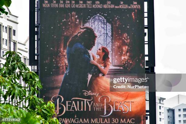 Malaysia's largest cinema chain, Golden Screen Cinemas said March 21 it will begin showing the Disney movie Beauty and the Beast on March 30 without...