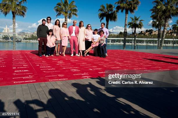 Producer Kiko Martinez, actors Mikel Godoy, Ana Maria Ayala, Macarena Gomez, Carmen Machi, director Eduardo Casanova, Ana Polvorosa, Itziar Castro,...