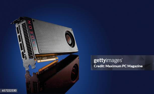 An AMD Radeon RX 480 PC graphics card, taken on July 6, 2016.