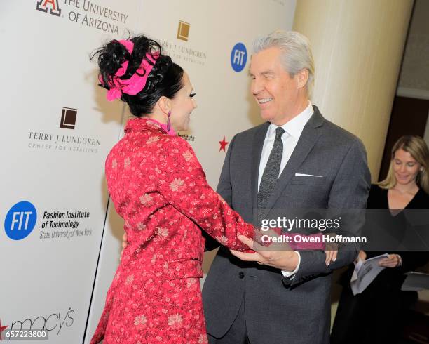 Stacey Bendet and Terry Lundgren attend Fashion Institute Of Technology 2017 Gala at Marriott Marquis on March 22, 2017 in New York City.