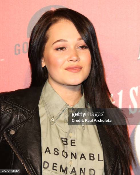 Actress Kelli Berglund attends the opening night performance of "Absinthe" at L.A. Live Event Deck on March 23, 2017 in Los Angeles, California.