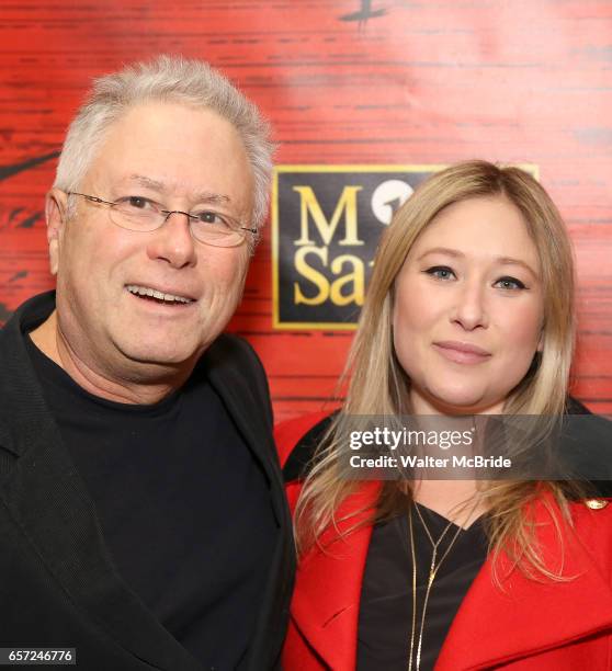 Alan Menken and Anna Menken attend The Opening Night of the New Broadway Production of "Miss Saigon" at the Broadway Theatre on March 23, 2017 in New...