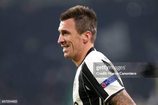 Mario Mandzukic of Juventus during the UEFA Champions League Group H match between Juventus and GNK Dinamo Zagreb. Juventus FC won 2-0 over GNK...