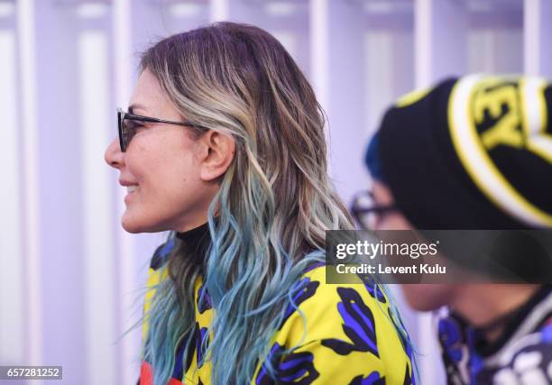 Designers Deniz Berdan and Begum Berdan during Mercedes-Benz Istanbul Fashion Week March 2017 at Grand Pera on March 24, 2017 in Istanbul, Turkey.