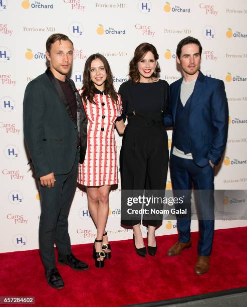 William Moseley, Bel Powley, Vanessa Bayer and Colin O'Donoghue attend the "Carrie Pilby" New York screening at Landmark Sunshine Cinema on March 23,...