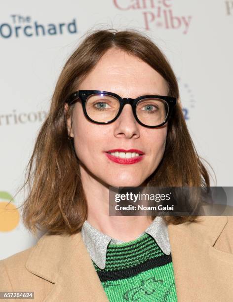 Dolly Wells attends the "Carrie Pilby" New York screening at Landmark Sunshine Cinema on March 23, 2017 in New York City.