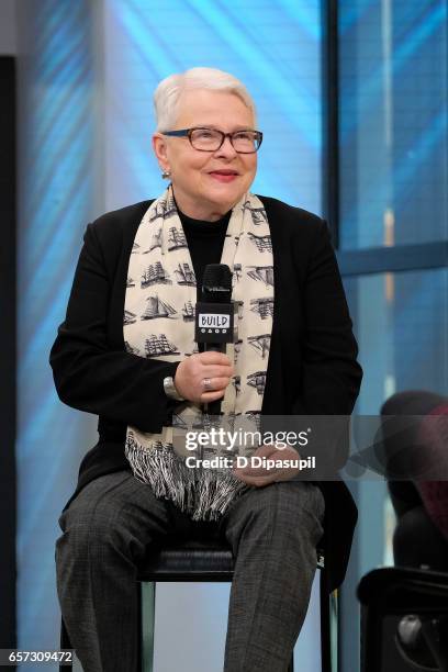 Paula Vogel attends the Build Series to discuss "Indecent" at Build Studio on March 24, 2017 in New York City.