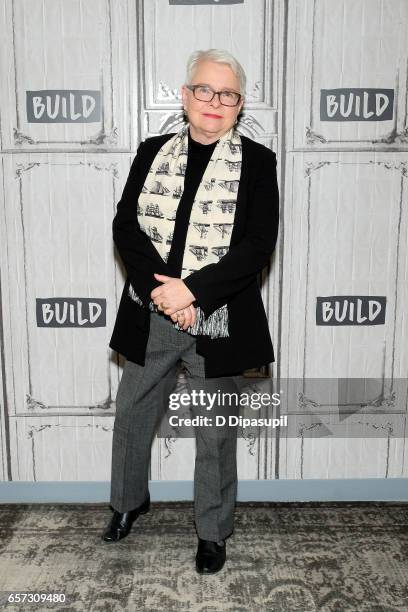 Paula Vogel attends the Build Series to discuss "Indecent" at Build Studio on March 24, 2017 in New York City.