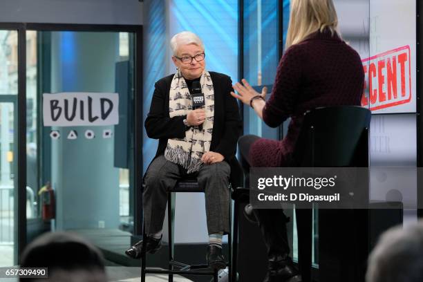 Paula Vogel attends the Build Series to discuss "Indecent" at Build Studio on March 24, 2017 in New York City.