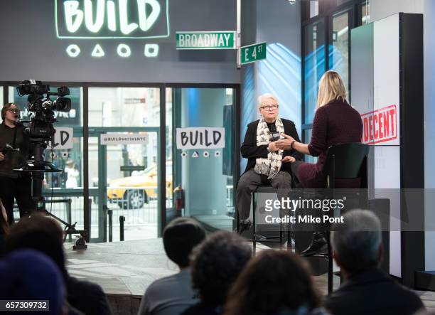 Playwright Paula Vogel attends Build Series to discuss "Indecent" at Build Studio on March 24, 2017 in New York City.