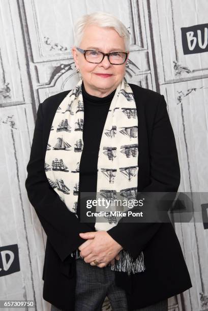 Playwright Paula Vogel attends Build Series to discuss "Indecent" at Build Studio on March 24, 2017 in New York City.