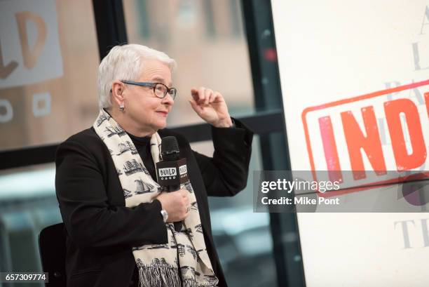 Playwright Paula Vogel attends Build Series to discuss "Indecent" at Build Studio on March 24, 2017 in New York City.