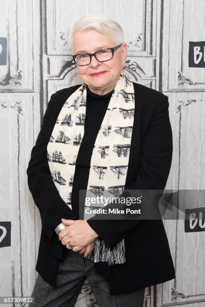 Playwright Paula Vogel attends Build Series to discuss "Indecent" at Build Studio on March 24, 2017 in New York City.