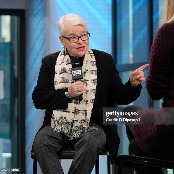 Paula Vogel attends the Build Series to discuss "Indecent" at Build Studio on March 24, 2017 in New York City.