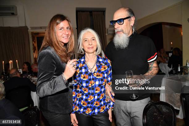 Paola Spinetti and Roberto D'Agostino attend AMBI GALA In Honour Of Andy Garcia And Bobby Moresco on March 23, 2017 in Rome, Italy.
