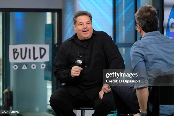 Steve Schirripa attends the Build Series to discuss the Garden of Dreams Foundation's special comedy night "Garden of Laughs" at Build Studio on...