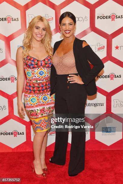 Lele Pons and Gaby Espino attends People En Espanol's 25 Most Powerful Women Luncheon 2017 at Hyatt Regency on March 24, 2017 in Coral Gables,...