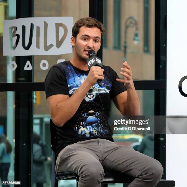 Jason Silva attends the Build Series to discuss "Origins: The Journey of Human" at Build Studio on March 24, 2017 in New York City.