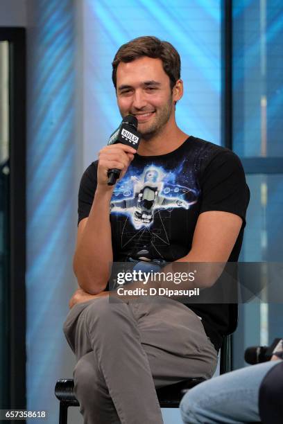 Jason Silva attends the Build Series to discuss "Origins: The Journey of Human" at Build Studio on March 24, 2017 in New York City.