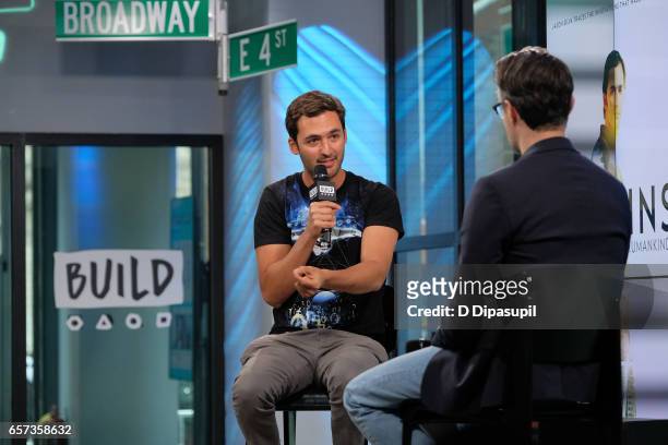 Jason Silva attends the Build Series to discuss "Origins: The Journey of Human" at Build Studio on March 24, 2017 in New York City.